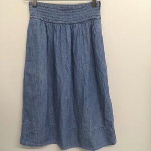 Denim Midi Skirt